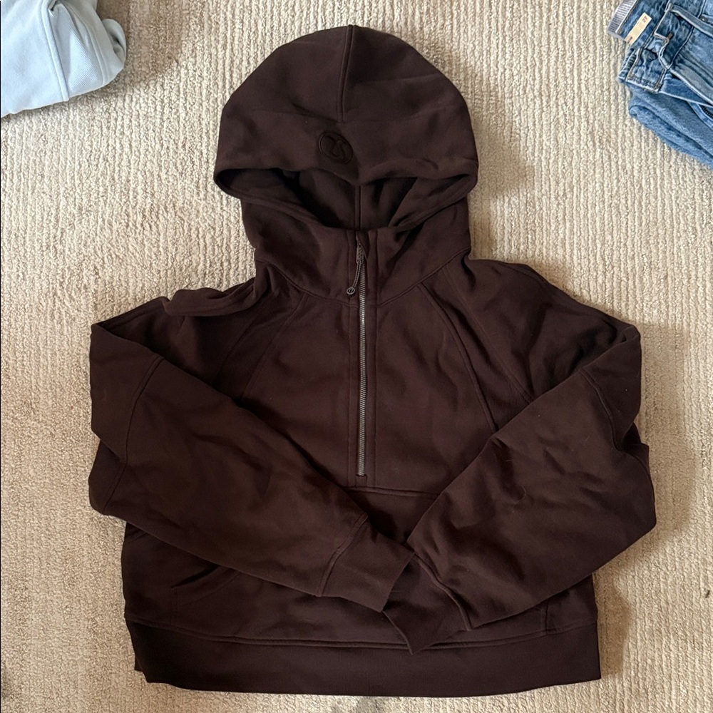 Lululemon Mocha Brown Scuba Sweatshirt